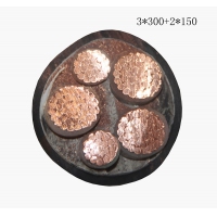 翼航线缆厂家直销  ZRYJV  0.6/1kV 3x300+2x150优质电缆阻燃交联聚乙烯绝缘3+2芯聚氯乙烯护套电力电缆国标正品