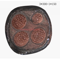 翼航优质线缆NHYJV22 0.6/1kV 3x300+1x150耐火交联聚乙烯绝缘3+1芯钢带铠装铜芯聚氯乙烯护套电力电缆厂家直销
