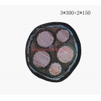 翼航线缆厂家直销NHYJV22 0.6/1kV 3x300+2x150耐火交联聚乙烯绝缘3+2芯钢带铠装铜芯聚氯乙烯护套电力优质电缆国标正品