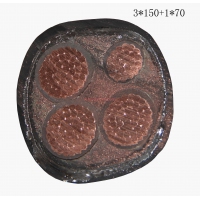 供应翼航线缆YJV22 3*150+1*70 钢带铠装优质电缆  足方足米 保质保量
