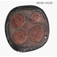 供应翼航线缆YJV22 3x240+1x120 钢带铠装优质电缆  足方足米 保...