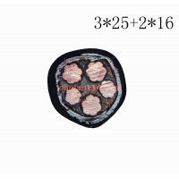 供应翼航线缆YJV22 3*25+2*16 钢带铠装优质电缆  足方足米 保质保...