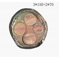供应翼航线缆YJV22 3*150+2*70 钢带铠装优质电缆  足方足米 保质...