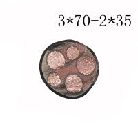 翼航线缆厂家直销  ZRYJV  0.6/1kV 3x70+2x35优质电缆阻燃交联聚乙烯绝缘3+2芯聚氯乙烯护套电力电缆国标正品
