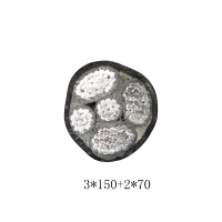 翼航线缆ZRYJLV 0.6/1kV  3*150+2*70厂家直销5芯阻燃交联...