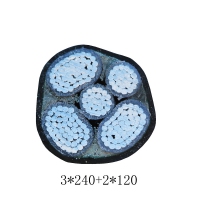 翼航优质线缆厂家直销 YJLV 0.6/1kV  3x240+2x120交联聚乙烯绝缘铝芯聚氯乙烯护套电力电缆国标正品