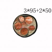 翼航线缆3+2芯耐火交联聚乙烯绝缘铜芯聚氯乙烯护套NHYJV 0.6/1kV 3...