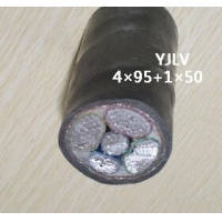 翼航优质线缆厂家直销YJLV 0.6/1kV 4X95+1*50交联聚乙烯绝缘铝芯聚氯乙烯护套电力电缆国标正品