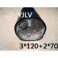 翼航优质线缆厂家直销YJLV 0.6/1kV 3*120+2*70交联聚乙烯绝缘铝芯聚氯乙烯护套电力电缆国标正品