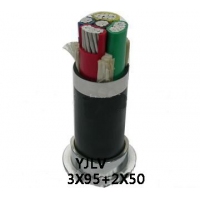 翼航优质线缆YJLV 0.6/1kV 3X95+2X50交联聚乙烯绝缘铝芯聚氯乙...