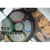 翼航优质线缆YJLV 0.6/1kV 3X95+2X50交联聚乙烯绝缘铝芯聚氯乙烯护套电力电缆国标正品厂家直销