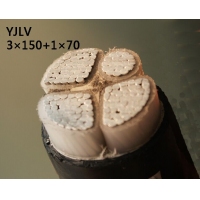 翼航优质线缆YJLV 0.6/1kV 3×150+1×70交联聚乙烯绝缘铝芯聚氯...