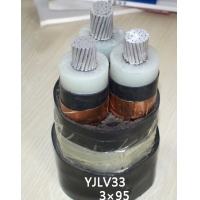 翼航优质线缆YJLV33 0.6/1kV 3x95铝芯交联聚乙烯绝缘细钢丝铠装聚乙烯护套电力电缆国家正品厂家直销