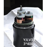 翼航优质线缆YJLV33 0.6/1kV3x400铝芯交联聚乙烯绝缘细钢丝铠装聚乙烯护套电力电缆国家正品厂家直销