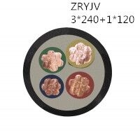 翼航正品优质线缆ZRYJV  0.6/1kV 3x240+1x120阻燃交联聚乙烯绝缘3+1芯聚氯乙烯护套国标电力电缆厂家直销