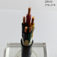 翼航线缆厂家直销  ZRYJV  0.6/1kV 3x6+2x4优质电缆阻燃交联聚乙烯绝缘3+2芯聚氯乙烯护套电力电缆国标正品