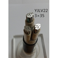翼航线缆厂家直销YJLV22 8.7/15KV 3x35交联聚乙烯绝缘钢带铠装聚氯乙烯护套电力电缆国标正品
