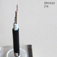 翼航优质线缆厂家直销ZRYJV22  0.6/1kV   2x6 阻燃交联聚乙烯绝缘钢带铠装两芯聚氯乙烯护套电力电缆国标正品