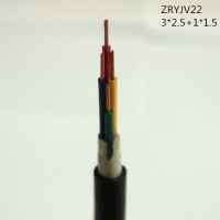 翼航优质线缆ZRYJV22 0.6/1kV 3x2.5+1x1.5阻燃交联聚乙烯...