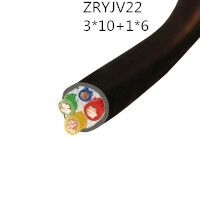 翼航优质线缆ZRYJV22 0.6/1kV 3x10+1x6阻燃交联聚乙烯绝缘钢...