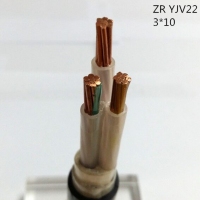 翼航三芯线缆厂家直销ZRYJV22 0.6/1kV 3X10交联聚乙烯绝缘钢带铠装聚氯乙烯护套铜芯国标正品电力电缆