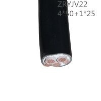 翼航优质线缆ZRYJV22 0.6/1kV 4x50+1x25阻燃交联聚乙烯绝缘钢带铠装4+1芯聚氯乙烯护套电力电缆国标正品厂家直销