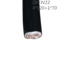  翼航优质线缆ZRYJV22 0.6/1kV 4x120+1x70阻燃交联聚乙烯绝缘钢带铠装4+1芯聚氯乙烯护套电力电缆国标正品厂家直销