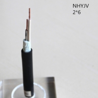 翼航线缆两芯耐火交联聚乙烯绝缘铜芯聚氯乙烯护套NHYJV 0.6/1kV 2x6...