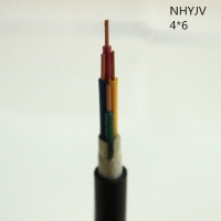 翼航优质耐火线缆交联聚乙烯绝缘四芯聚氯乙烯护套NHYJV 0.6/1kV 4x6...