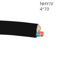 翼航优质耐火线缆交联聚乙烯绝缘四芯聚氯乙烯护套NHYJV 0.6/1kV 4x70铜芯电力电缆国标正品厂家直销