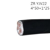 翼航4+1芯线缆厂家直销ZRYJV22 0.6/1kV 4×50+1×25阻燃交联聚乙烯绝缘钢带铠装聚氯乙烯护套铜芯国标正品电力电缆