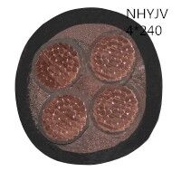 翼航优质耐火线缆交联聚乙烯绝缘四芯聚氯乙烯护套NHYJV 0.6/1kV 4x2...