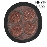 翼航优质耐火线缆交联聚乙烯绝缘四芯聚氯乙烯护套NHYJV 0.6/1kV 4x3...