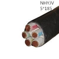 翼航线缆五芯耐火交联聚乙烯绝缘铜芯聚氯乙烯护套NHYJV 0.6/1kV 5x185电力电缆厂家直销国标正品