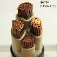 翼航优质线缆NHYJV 0.6/1kV 3x150+1x70耐火交联聚乙烯绝缘3+1芯聚氯乙烯护套电力电缆国标正品厂家直销