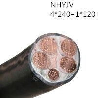翼航线缆厂家直销NHYJV 0.6/1kV 4x240+1x120 耐火交联聚乙烯绝缘4+1芯聚氯乙烯护套优质电力电缆国标正品
