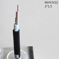 翼航两芯耐火型线缆交联聚乙烯绝缘钢带铠装铜芯聚氯乙烯护套NHYJV22 0.6/1kV 2X1.5电力电缆厂家直销国标正品