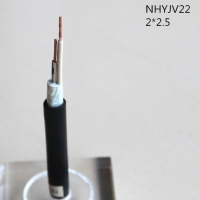 翼航两芯耐火型线缆交联聚乙烯绝缘钢带铠装铜芯聚氯乙烯护套NHYJV22 0.6/1kV 2X2.5电力电缆厂家直销国标正品