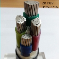 翼航线缆ZRYJLV 0.6/1kV  3*25+1*16厂家直销4芯阻燃交联聚乙烯绝缘铝芯聚氯乙烯护套国标电力电缆
