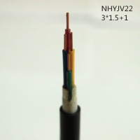 翼航优质线缆NHYJV22 0.6/1kV 3x1.5+1x1.0耐火交联聚乙烯绝缘3+1芯钢带铠装铜芯聚氯乙烯护套电力电缆厂家直销