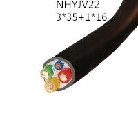 翼航优质线缆NHYJV22 0.6/1kV 3x35+1x16耐火交联聚乙烯绝缘3+1芯钢带铠装铜芯聚氯乙烯护套电力电缆厂家直销
