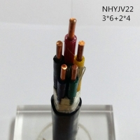 翼航线缆厂家直销NHYJV22 0.6/1kV 3x6+2x4耐火交联聚乙烯绝缘...