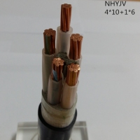 翼航线缆国标正品NHYJV22 0.6/1kV 4x10+1x6耐火交联聚乙烯绝缘4+1芯钢带铠装铜芯聚氯乙烯护套电力优质电缆厂家直销