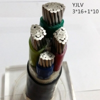 翼航线缆国标正品YJLV 0.6/1kV 3x16+1x10交联聚乙烯绝缘铝芯聚...