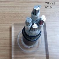 翼航线缆厂家直销YJLV22 0.6/1kV 4x16铝芯交联聚乙烯绝缘四芯钢带...