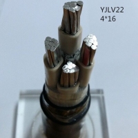翼航线缆厂家直销YJLV22 0.6/1kV 4x16铝芯交联聚乙烯绝缘四芯钢带铠装聚氯乙烯护套电力电缆国标正品