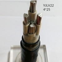 翼航线缆厂家直销YJLV22 0.6/1kV 4x25铝芯交联聚乙烯绝缘四芯钢带铠装聚氯乙烯护套电力电缆国标正品