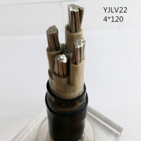 翼航线缆厂家直销YJLV22 0.6/1kV 4x120铝芯交联聚乙烯绝缘四芯钢带铠装聚氯乙烯护套电力电缆国标正品