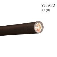 翼航线缆国标正品YJLV22 0.6/1kV 5x25铝芯交联聚乙烯绝缘五芯钢带铠装聚氯乙烯护套电力电缆厂家直销