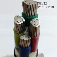 翼航线缆国标正品YJLV22 0.6/1kV 3x150+1x70 铝芯交联聚乙...